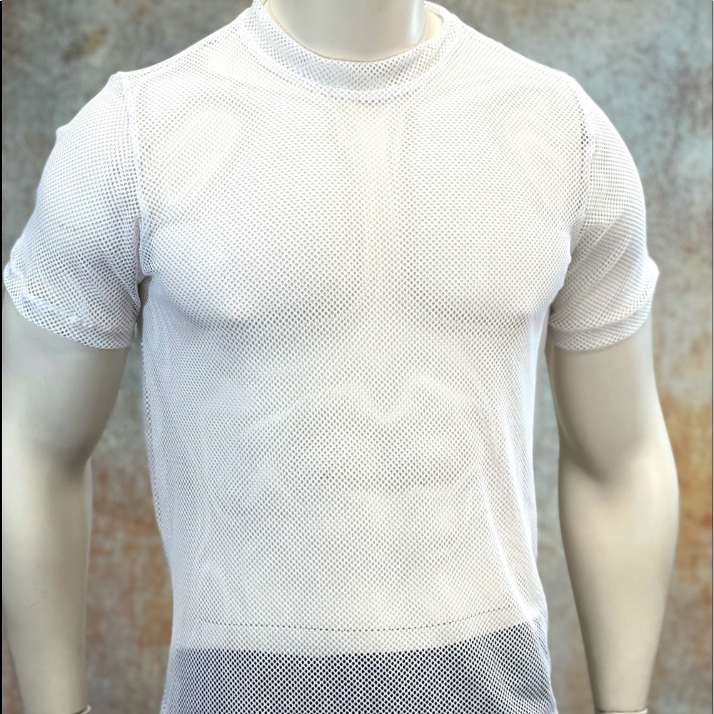 Fishnet Body Conscious Fitted Tee Gothic Top